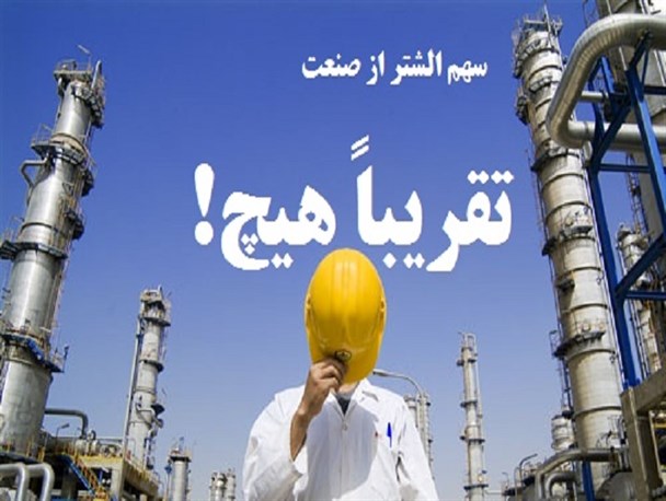 سهم الشتر از صنعت؛ تقریباً هیچ!