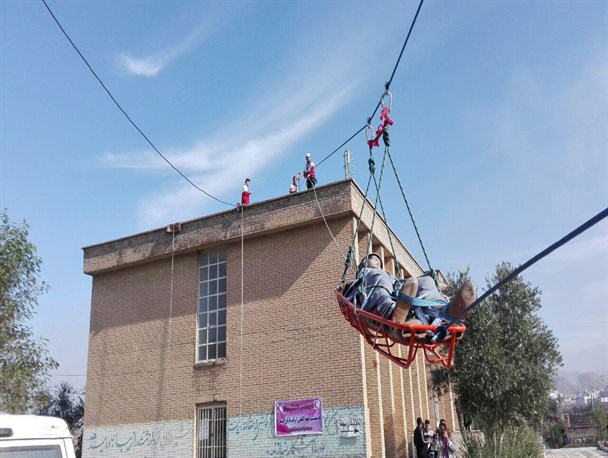 رزمایش جستجو و نجات جمعیت هلال احمر قصرشیرین برگزار شد