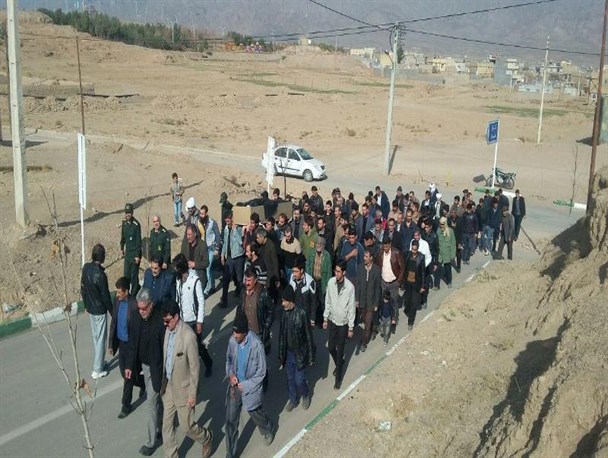 مراسم تشییع پیکر جانباز 8 سال دوران دفاع مقدس در باخرز