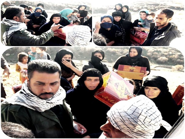 خدمات شبانه روزی گروه جهادی قشم به مردم زلزله زده کرمانشاه + تصاویر