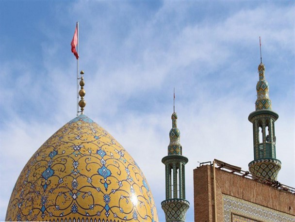 آیین غبارروبی مضجع حضرت علی بن امام محمد باقر(ع)+  تصاویر