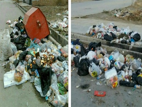کارگران خدمات شهری بروجرد دست از کار کشیدند/ بوی نامطبوع شهر را فرا گرفت