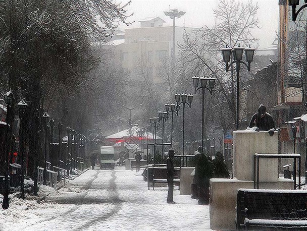 تصاویری زیبا و دیدنی از بارش اولین برف زمستانی در رشت