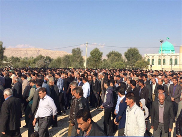پیکر پدر شهیدان رضایی در شهر نوجین تشییع شد+تصاویر