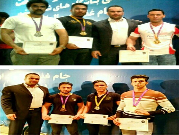 مدال آوری قهرمانی بدنسازان تایبادی در مسابقات تک حرکت لیفت شرق کشور