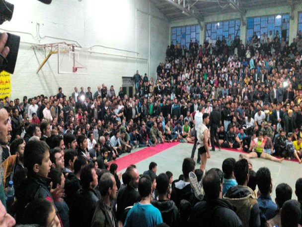 سکوهای قهرمانی کشتی استان در قرق چوخه کاران چناران