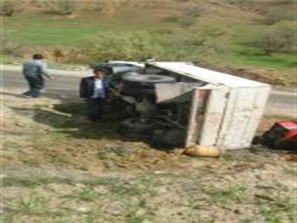 تصادف خودروی آبفای روستایی شهرستان کهگیلویه در حین ماموریت/ تصاویر