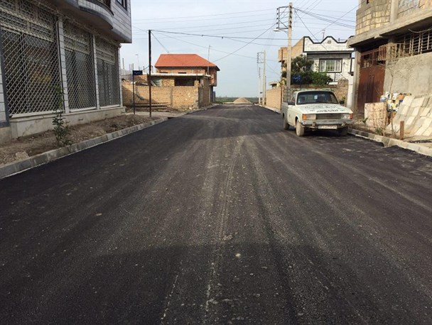 پس از کش و قوس های فراوان، خیابانی از روستای کوسه کلاله اسفالت شد!