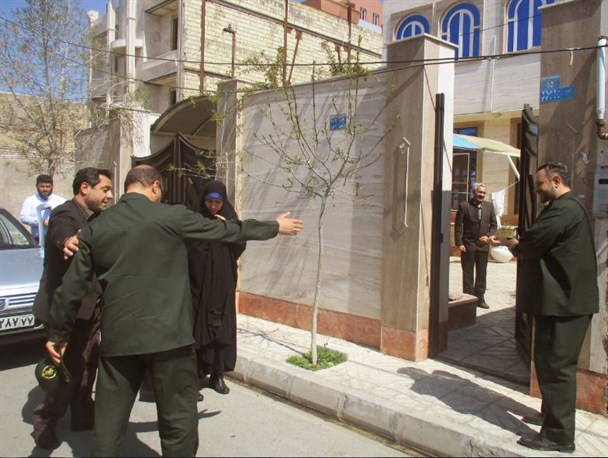 دیدار ازخانواده شهدای حسن آباد در هفتمین روز از سال جدید