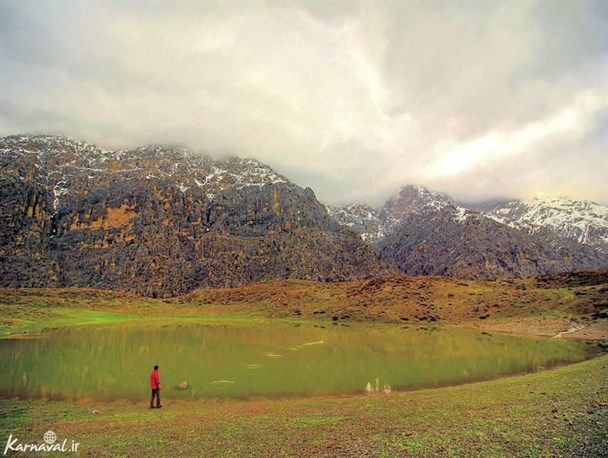 دریاچه کوه گل سی سخت نگین درخشان استان چهارفصل/کوه گل سی سخت جایی برای تماشای زیبایی های بهار+تصاویر