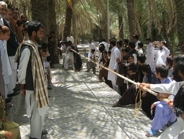 برگزاری بازی های بومی و محلی در میراث فرهنگی شهرستان سراوان