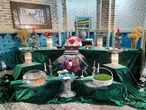 سفره هفت سین در جوار امامزادگان استان قم