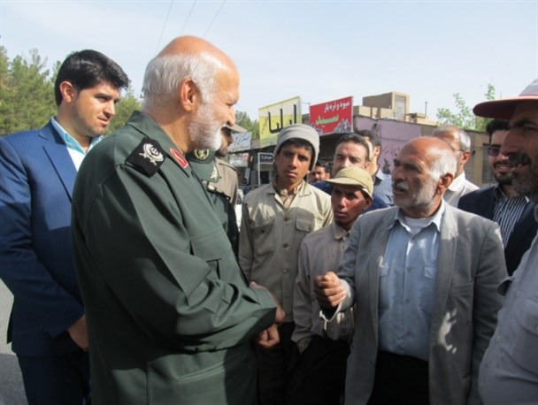 دیدار صمیمی سردار غیاثی با کارگران