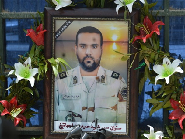 پیکر مرزبان شهید حمیدرضا جهانتیغ در زابل تشیع شد+تصاویر