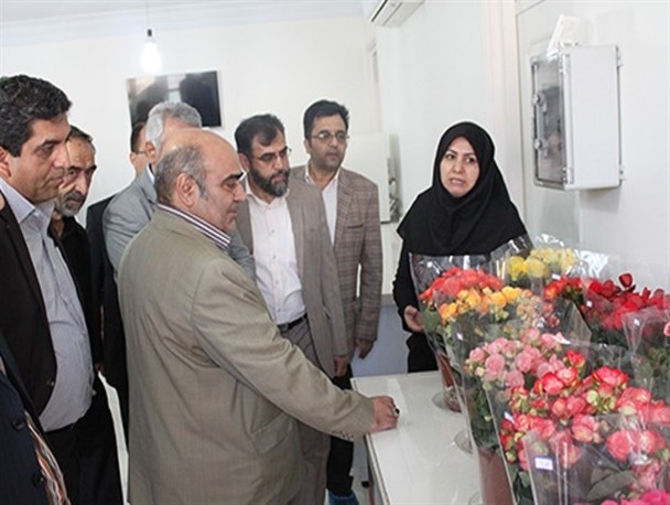 فرماندار قدس از آزمایشگاه پرورش گلهای زینتی بازدید کرد