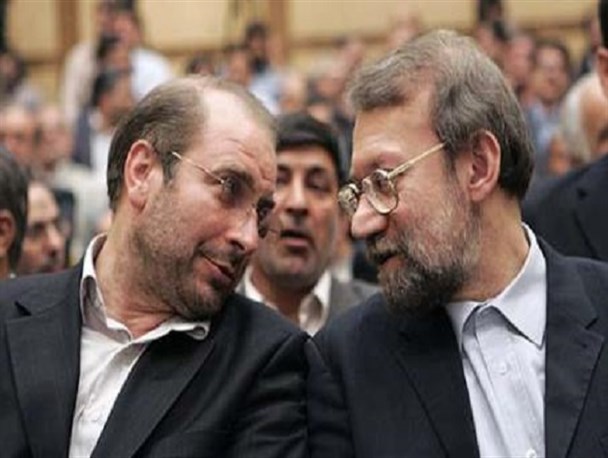قالیباف بالاتر از لاریجانی ایستاد