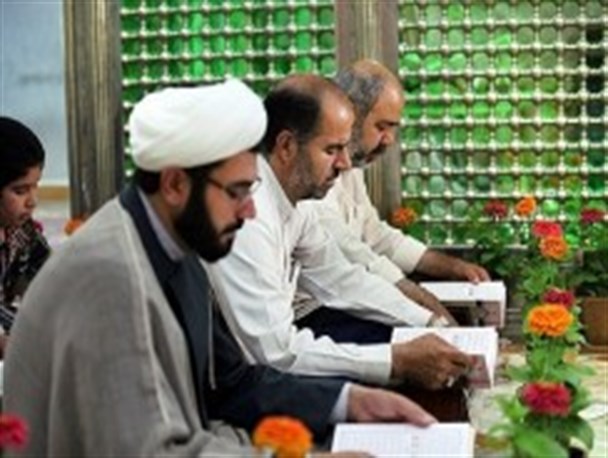 مراسم جزء خوانی قرآن کریم در آستان سیدالکریم (ع) /تصاویر
