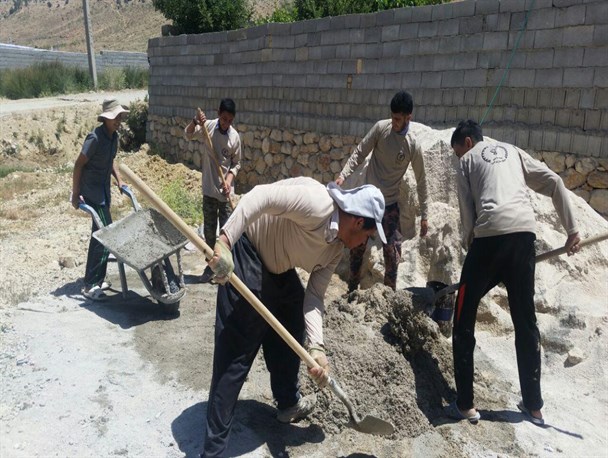 اردوی جهادی در روستای دشتروم یاسوج + تصاویر