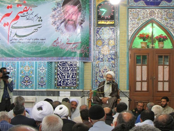 مراسم گرامیداشت شهدای هفتم تیر با حضور آیت الله معلمی در گرگان + تصاویر