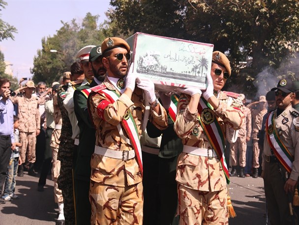مراسم تشیع پیکر دو شهید گمنام در شهر میانه برگزار شد+ تصاویر