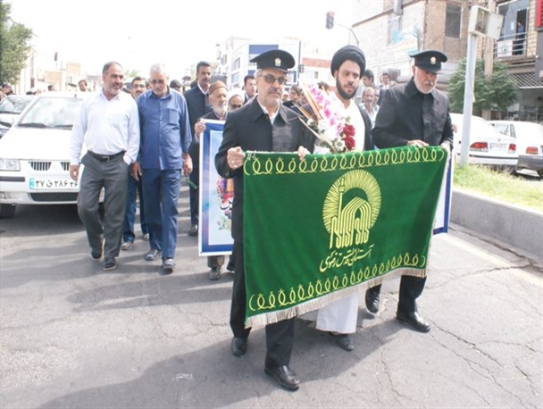 کاروان در «شعاع خورشید» وارد کاشمر شد+تصاویر
