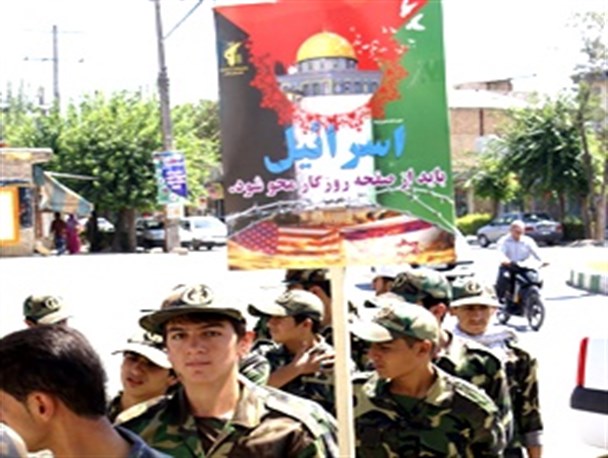 حضور گردان های بیت المقدس در نماز جمعه آشخانه +عکس