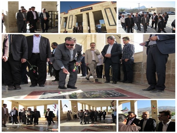 تجدید میثاق مسئولان و مدیران کهگیلویه و بویراحمد با شهدای لنده+تصاویر