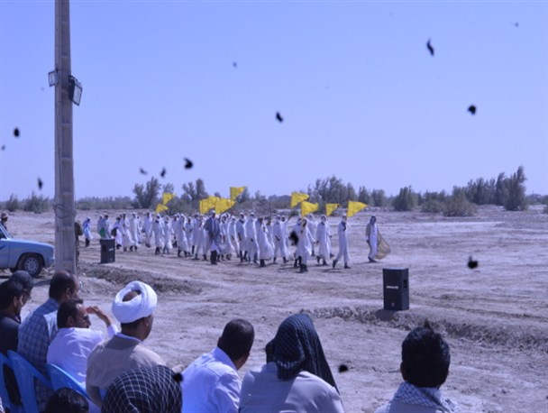 آماده سازی وتمرین برای بازسازی واقعه بزرگ غدیر خم شهرستان زابل +تصاویر