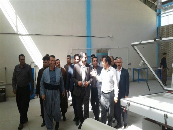 یک واحد بزرگ تولید صنایع چوب در بانه به بهره برداری رسید