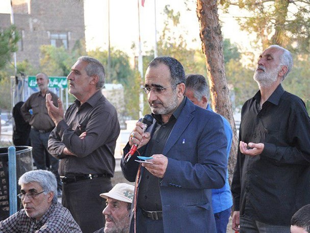 آئین عزاداری سالروز شهادت امام محمد باقر(ع) در بادرود/ تصاویر