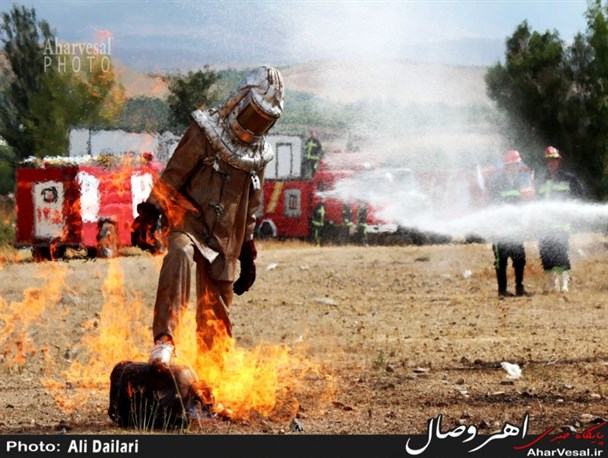 روز ملی آتش نشانی و خدمات ایمنی در اهر گرامی داشته شد