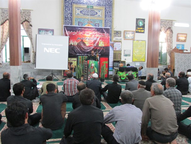 گردهمایی سیاه پوشی مداحان مانه و سملقان + تصویر