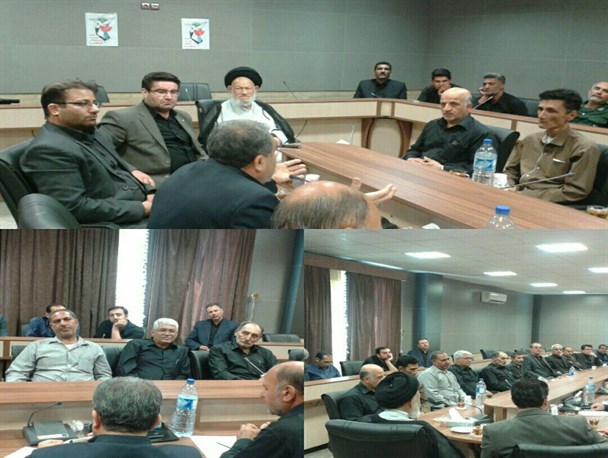 نشست صمیمی مسوولان شهرستان نی ریز با جانبازان قطع عضو