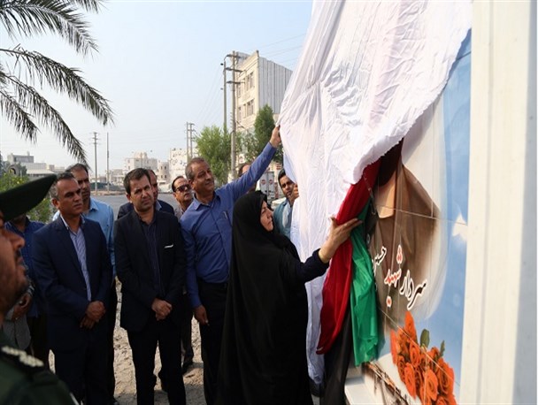 رونمایی از یادمان ۲ سردار شهید کنگان + تصاویر