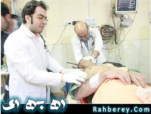 فرو رفتن میلگرد یک متری در سر جوان تهرانی + تصاویر (+۱۸)