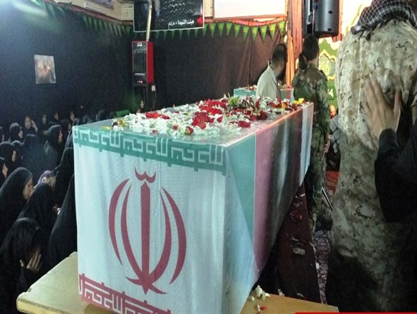 مراسم وداع با پیکر ۲ شهید گمنام در ملارد +عکس