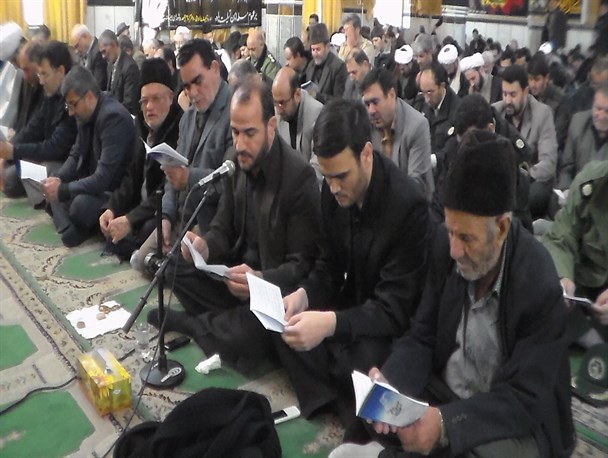 قرائت دعای ازبعید رسول الله(ص) در گرمی برگزار شد