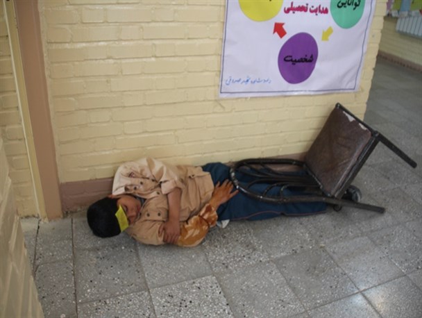 نوزدهمین مانور سراسری زلزله در مدارس قاین برگزار شد + تصاویر