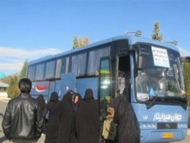 اعزام ۸۰ دانش آموز دختر گلپایگانی به مناطق عملیاتی جنوب کشور