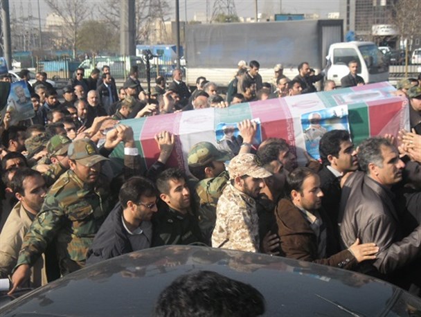 گزارش تصویری/ مراسم تشییع پیکر پیشکسوت بسیجی «حاج حمید تقوی»