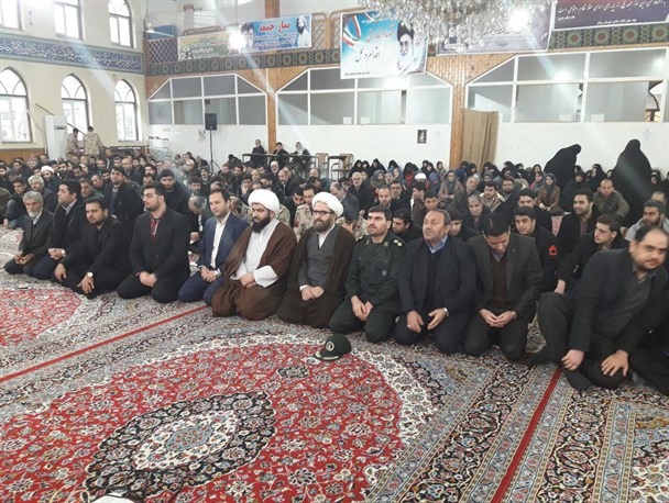 مراسم گرامیداشت حماسه ۸ دی در مصلی رودبار