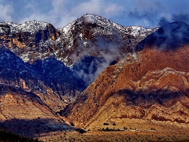 تصاویر دیدنی از ارتفاعات برفگیر گچساران