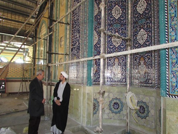 بازدید شورای فنی استانداری زنجان از پروژه مصلای ماهنشان/مصلای ماهنشان از نظر معماری و زیبایی بهترین مصلی در استان زنجان ارزیابی شد+تصاویر