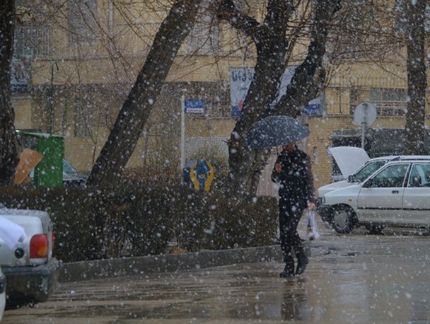 گزارش تصویری/ بارش برف در بجنورد