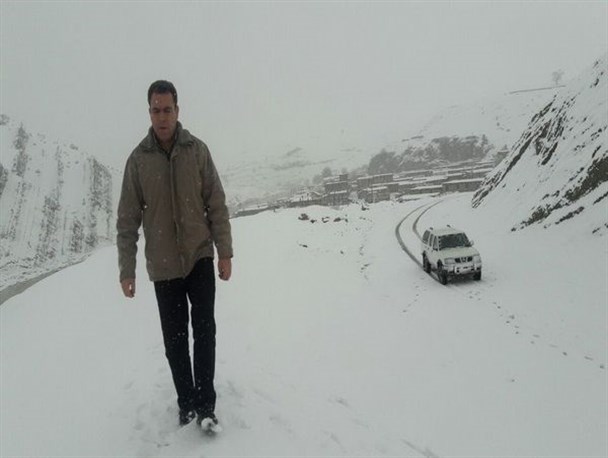 قطع راه ارتباطی 17 روستای شاهیوند به علت بارش سنگین برف