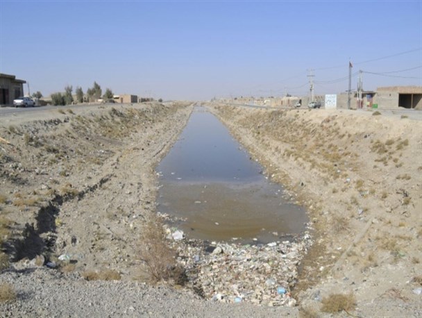 آلودگی زیست محیطی در کانال زهکش نیمروز+تصاویر