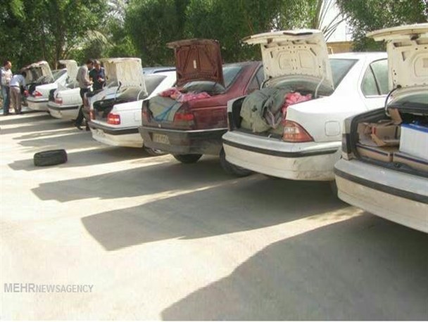 توقیف ۱۳ دستگاه خودروی حامل کالای قاچاق در گچساران به ارزش یک میلیارد و ۴۱۷ میلیون ریال