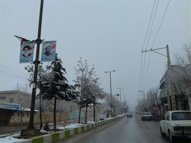 مخمل سفید زمستان در اردل+تصاویر