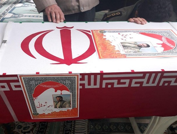 ورود پیکر مطهر پاسدار شهید احمد شوهانی به همدان+ تصاویر