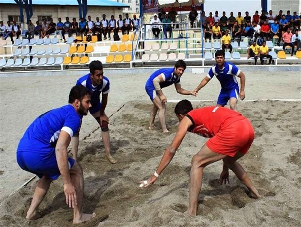 افتتاحیه مسابقات کبدی ساحلی قهرمانی کارگران کشور برگزار شد